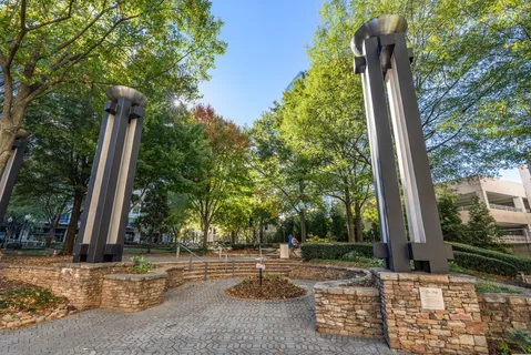 a kitchen with a stove and a microwave