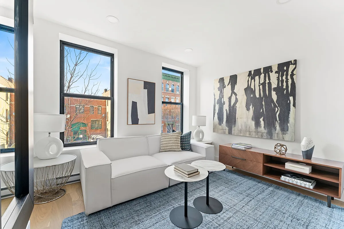168 Sumpter Street, Unit 2 Brooklyn, NY 11233 - Photo 2 of 10 a living room with furniture a rug and a table