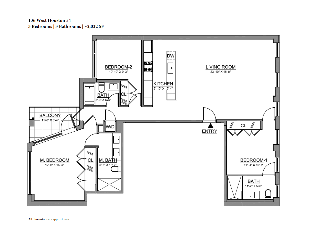 136 West Houston Street, Unit 4 Manhattan, NY 10012 - Photo 14 of 14 a picture of a wall with a white wall and a picture