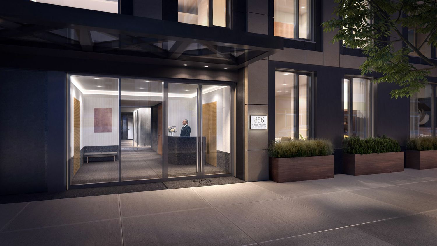 856 Washington Avenue, Unit 6A Brooklyn, NY 11238 - Photo 13 of 15 a view of a entryway of a building