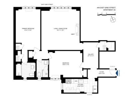 $1,350,000 | 444 East 52nd Street, Unit 3C | Midtown East