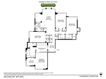 $2,135,000 | 440 East 56th Street, Unit 6FGH | Sutton Place