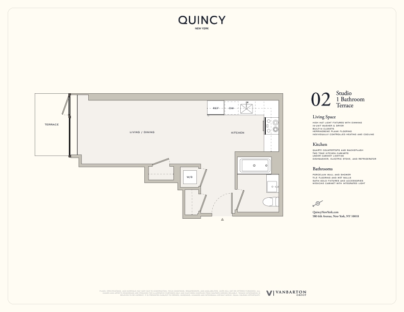 980 6th Avenue, Unit 302 Manhattan, NY 10018 - Photo 9 of 9 a picture of a wall with a white wall