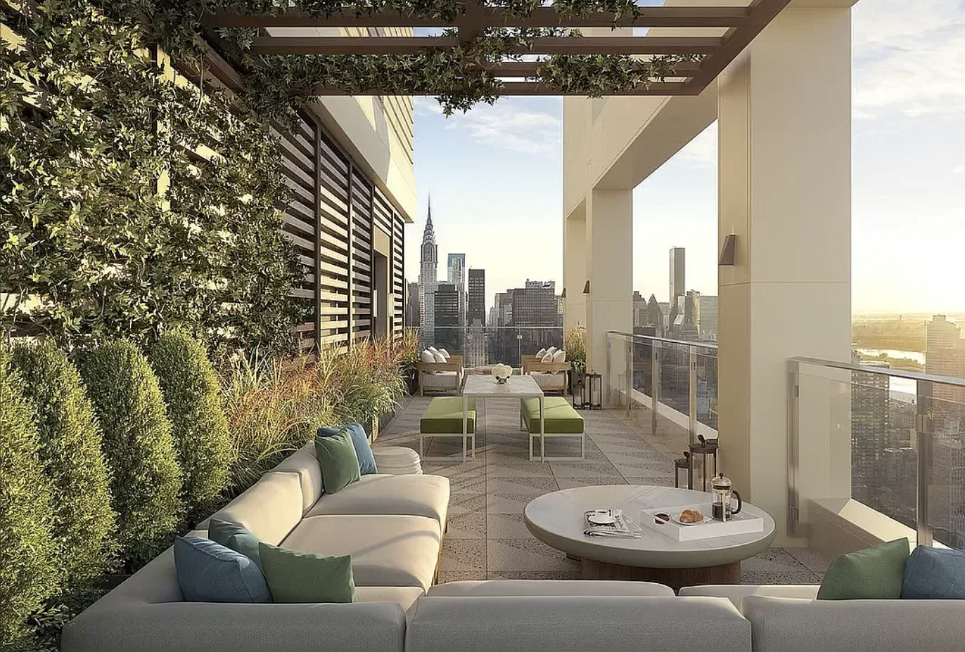 368 3rd Avenue, Unit 32B Manhattan, NY 10016 - Photo 12 of 19 a living room with furniture and a table