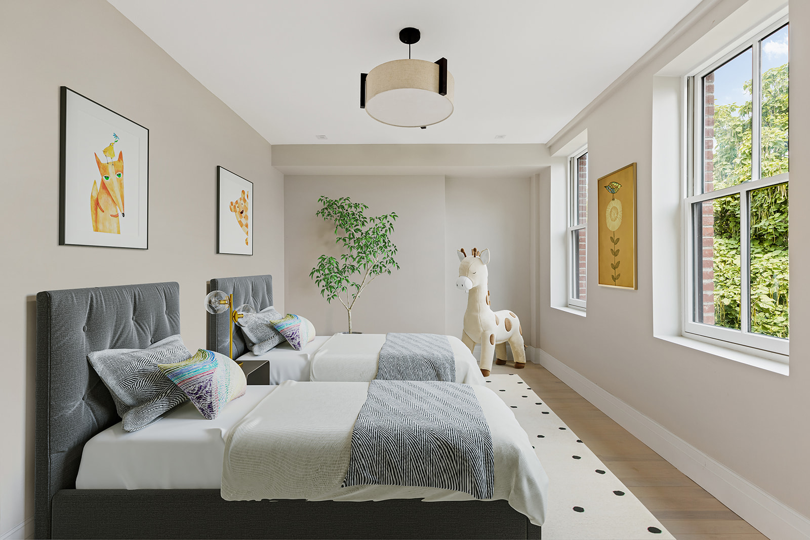 281 Jefferson Avenue Brooklyn, NY 11216 - Photo 15 of 25 a bedroom with a bed and wooden floor