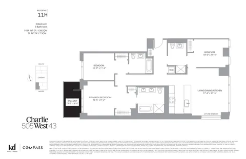 $1,995,000 | 505-513 West 43rd Street, Unit 11H | Hell's Kitchen