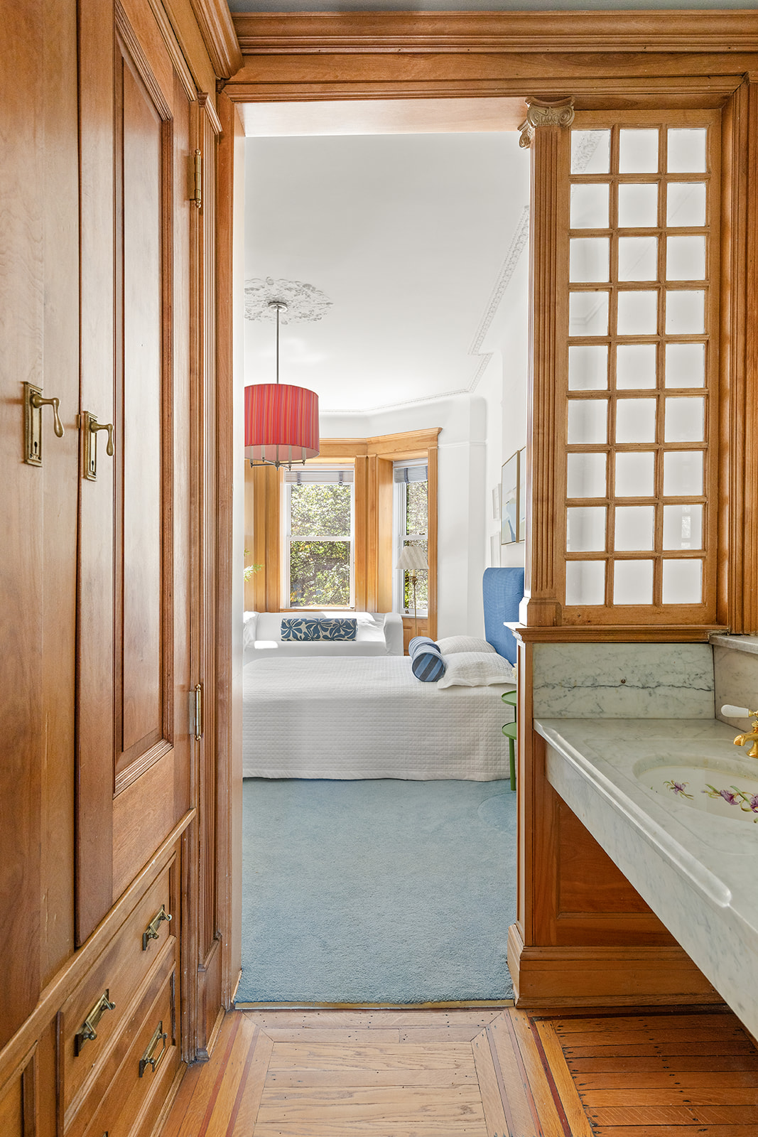 623 2nd Street Brooklyn, NY 11215 - Photo 15 of 26 a spacious bathroom with a granite countertop tub and a sink