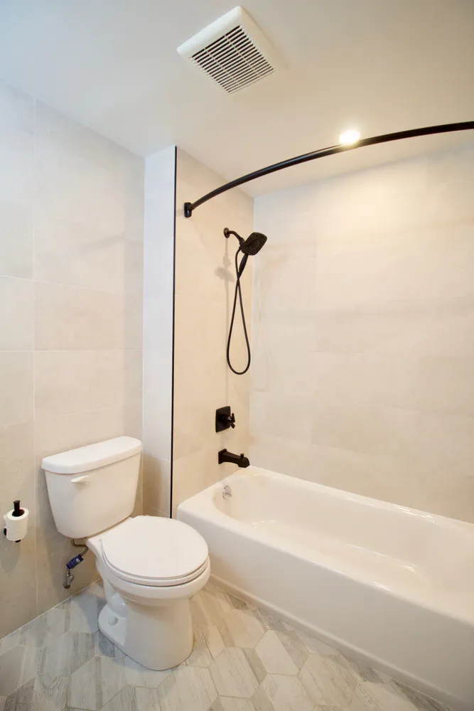 a view of a room with white door