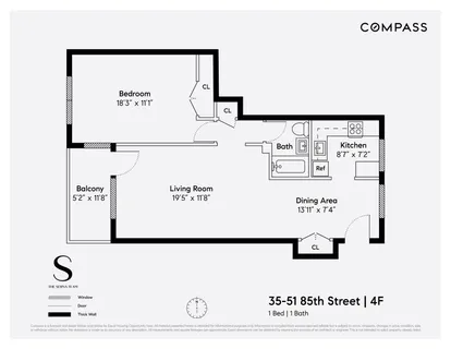 $315,000 | 35-51 85th Street, Unit 4F | Jackson Heights