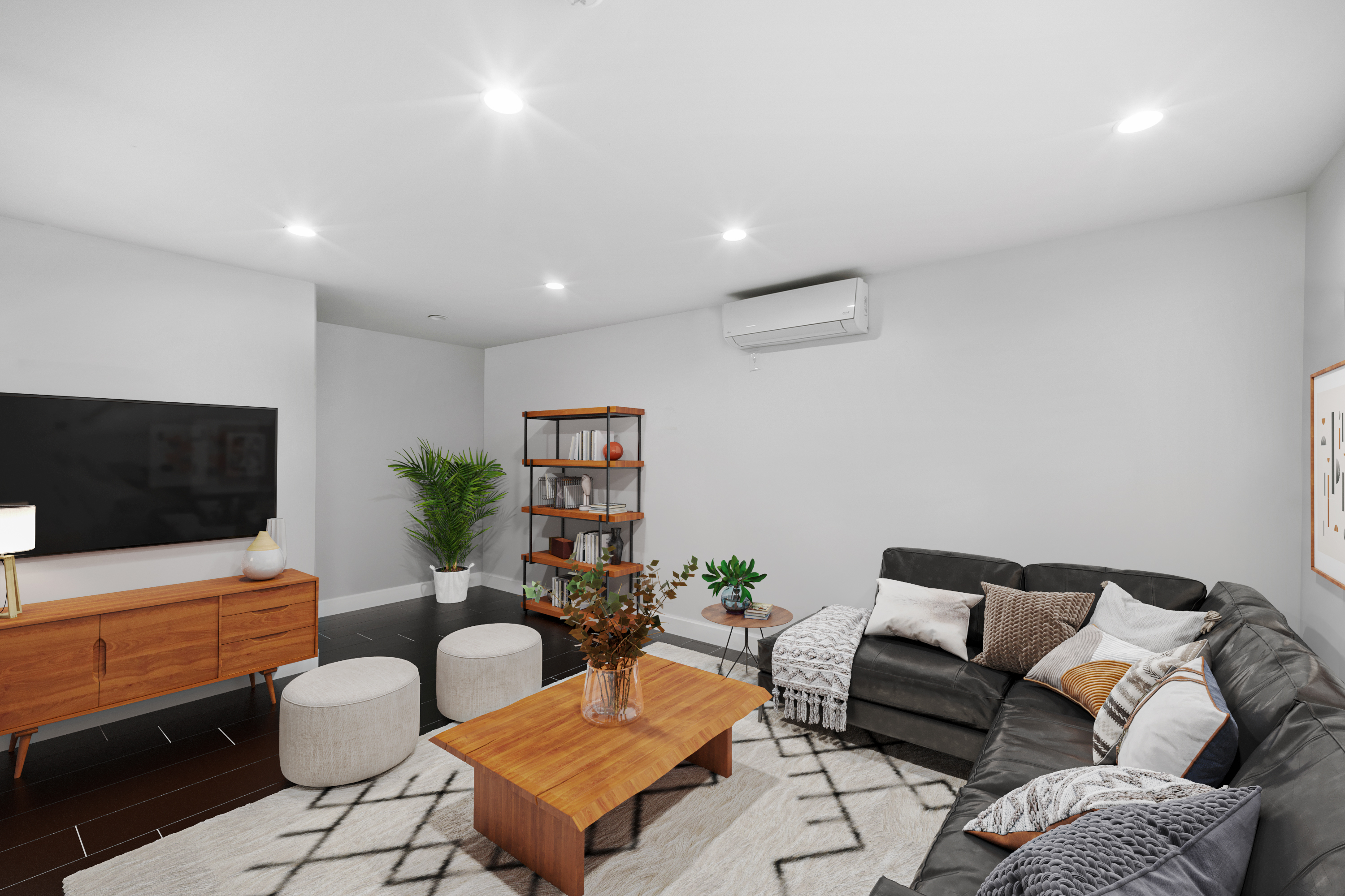 158 15th Street, Unit B1 Brooklyn, NY 11215 - Photo 6 of 8 a living room with furniture and a flat screen tv