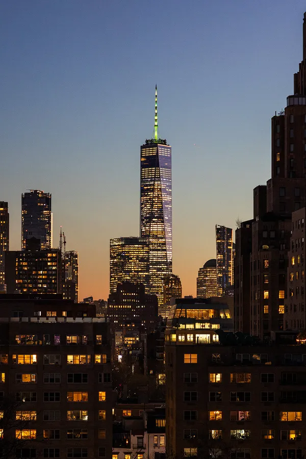 a front view of a building with glass windows