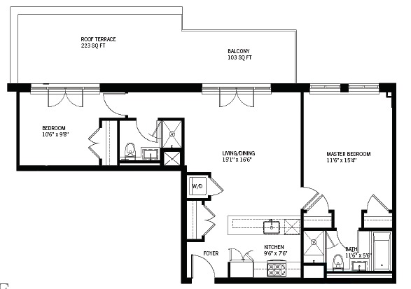309 2nd Street, Unit 3E Brooklyn, NY 11215 - Photo 11 of 11 a picture of a bench in the back