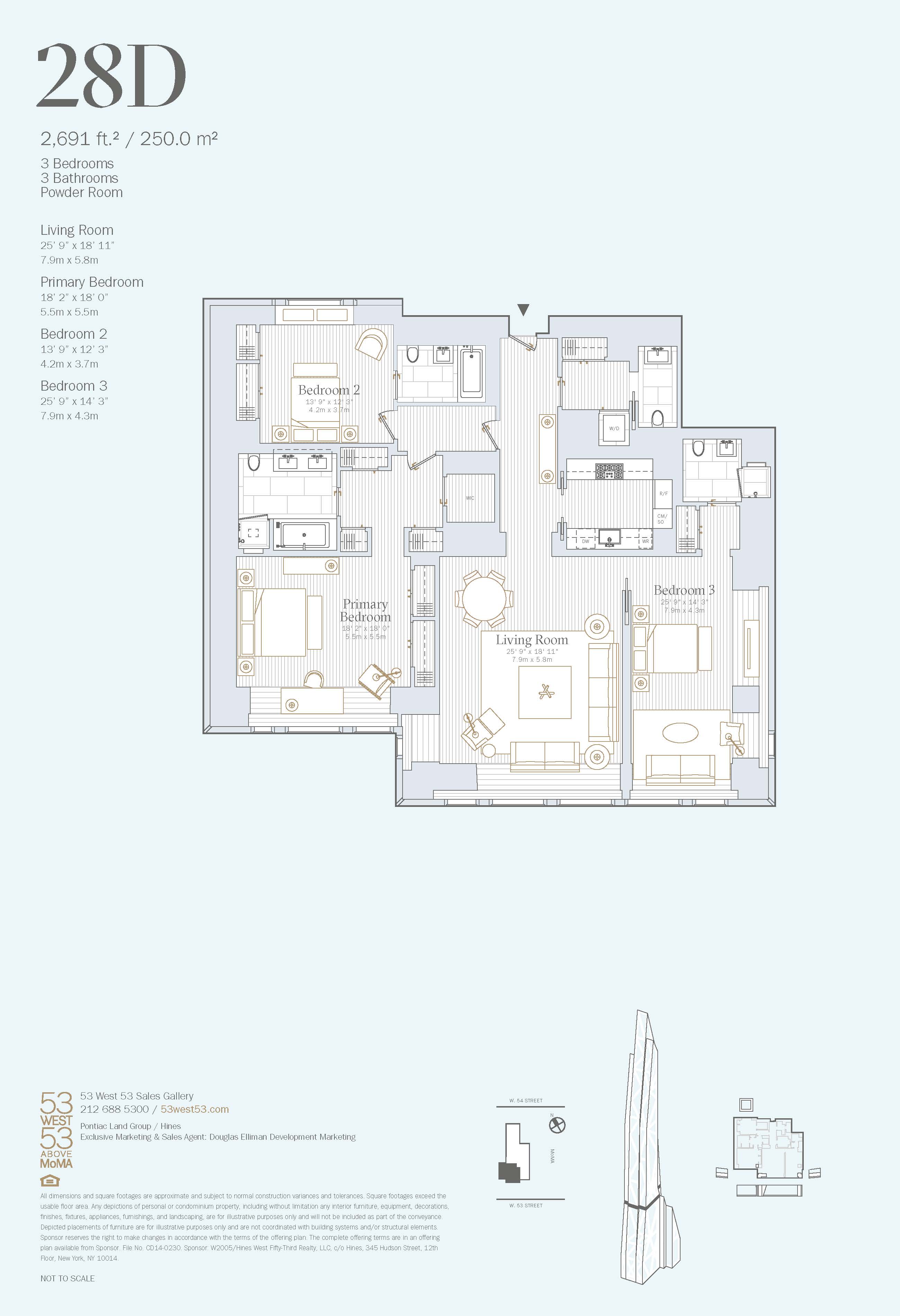 53 West 53rd Street, Unit 28D Manhattan, NY 10019 - Photo 22 of 22 a picture of a wall with a window