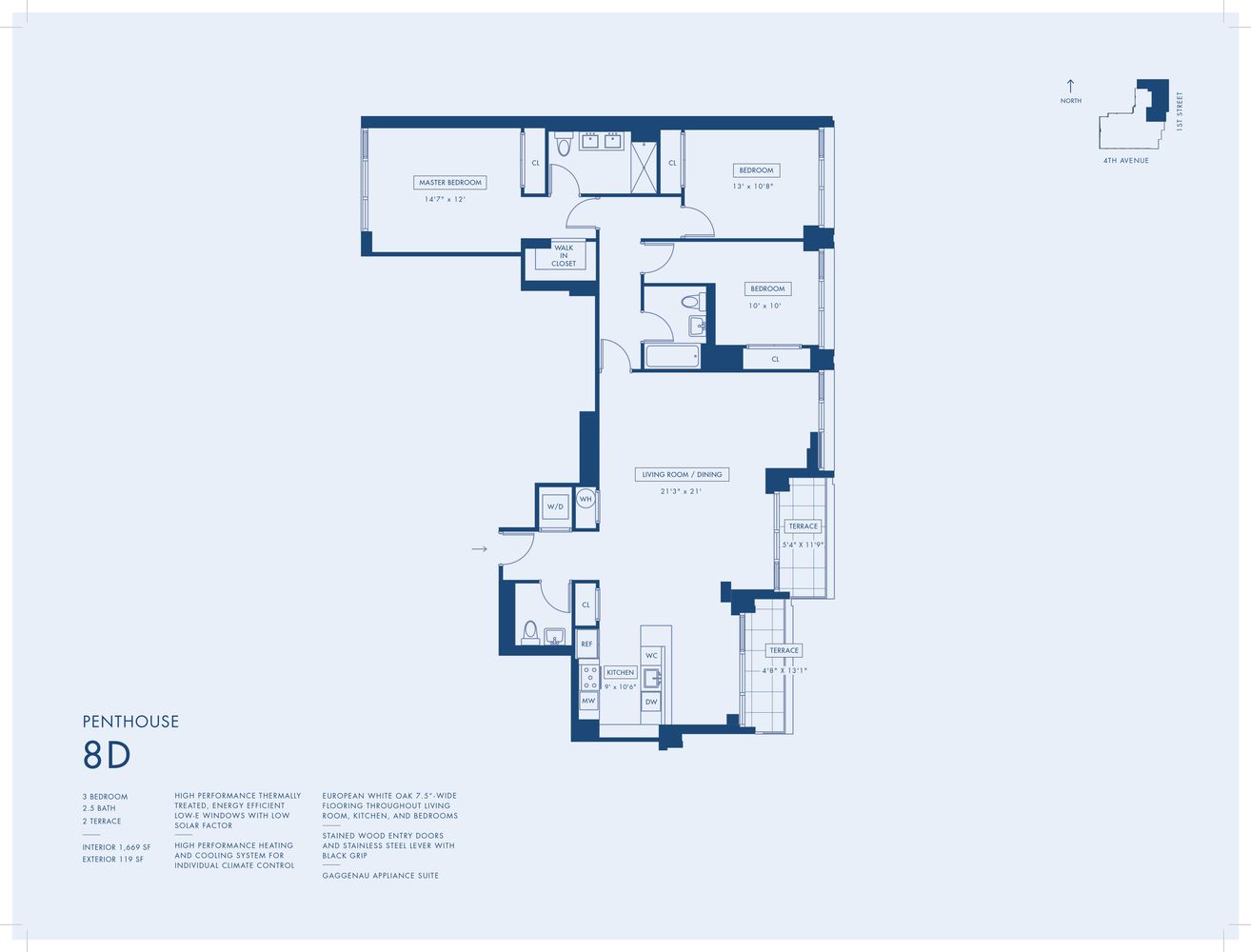 251 1st Street, Unit PH8D Brooklyn, NY 11215 - Photo 14 of 14 Gallery Image 14