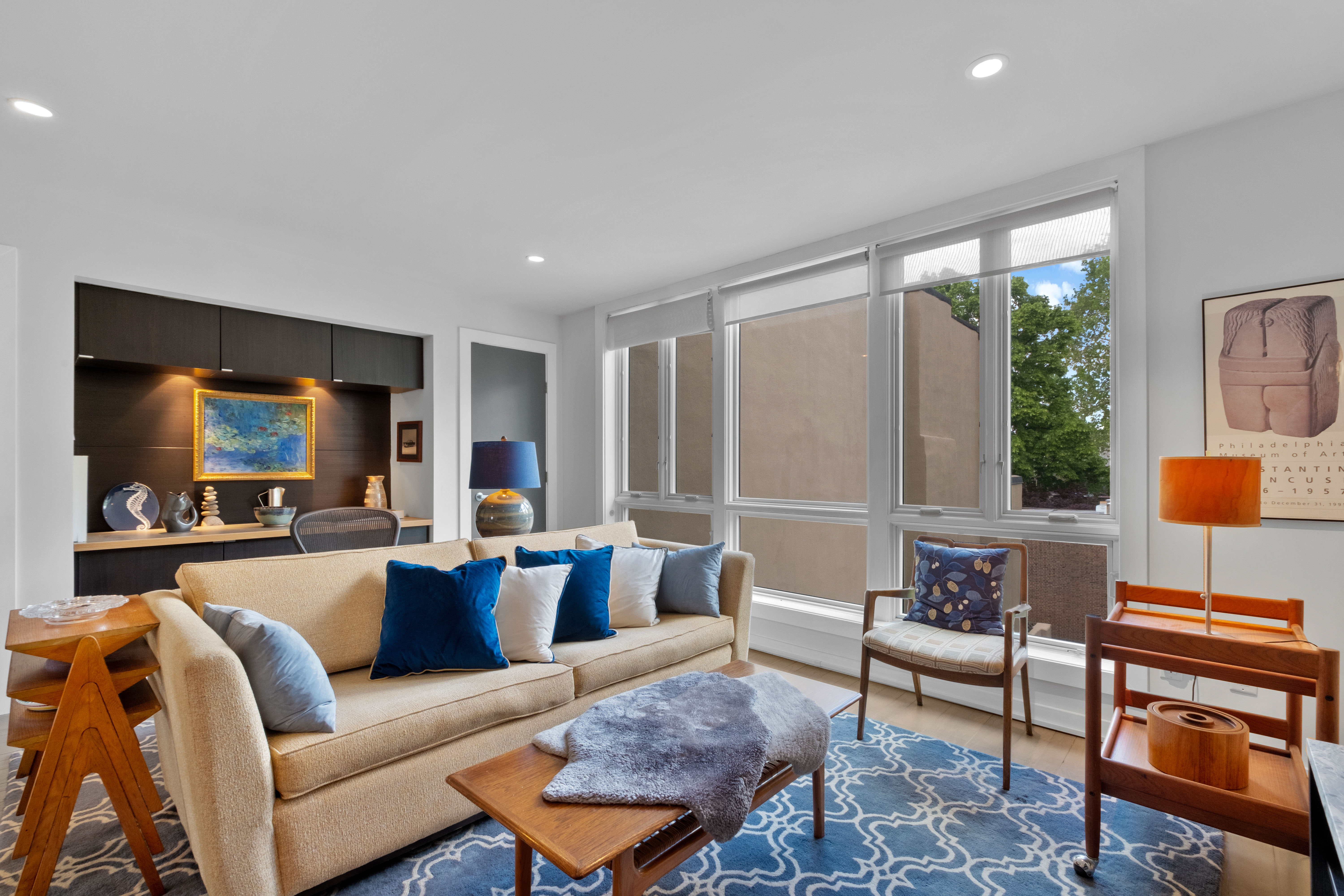 256 1/2 South 3rd Street Philadelphia, PA 19106 - Photo 26 of 73 a living room with furniture and a flat screen tv