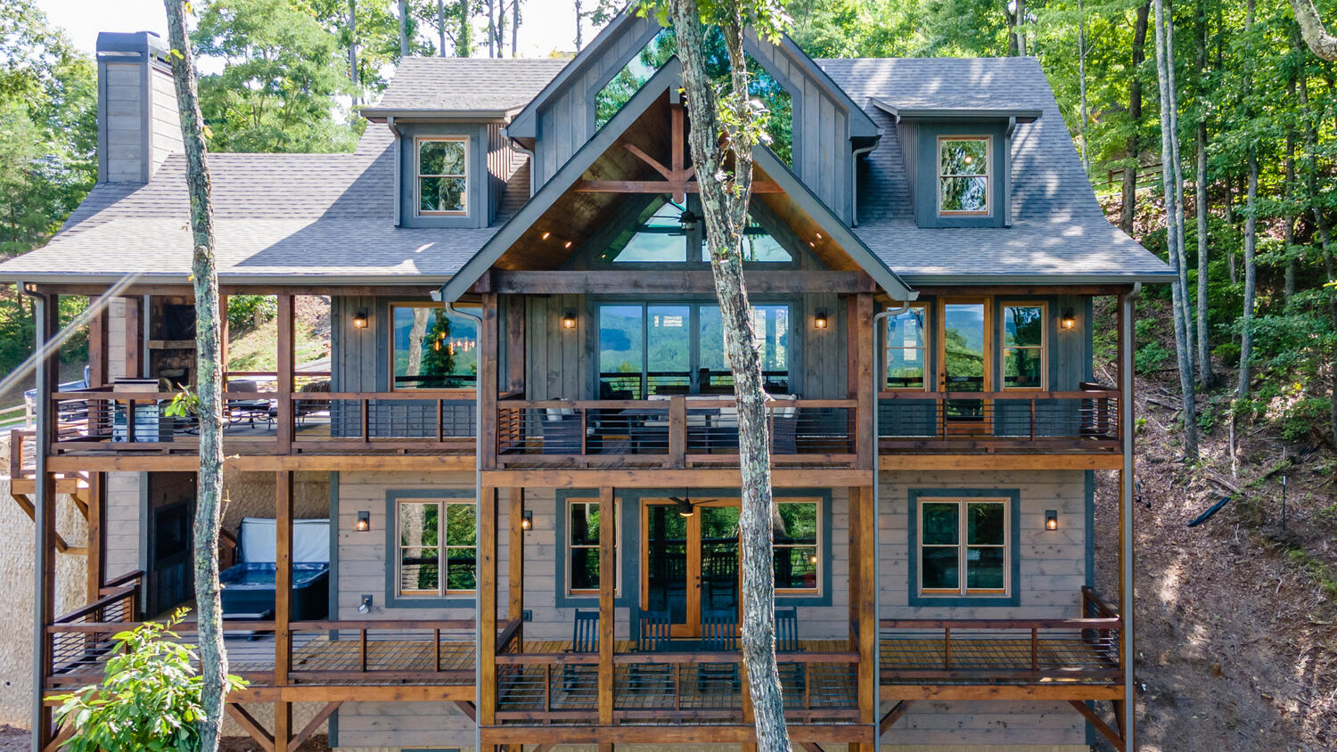 608 Blue Rdg Hts Drive Blue Ridge, GA 30513 - Photo 2 of 17 a front view of a house