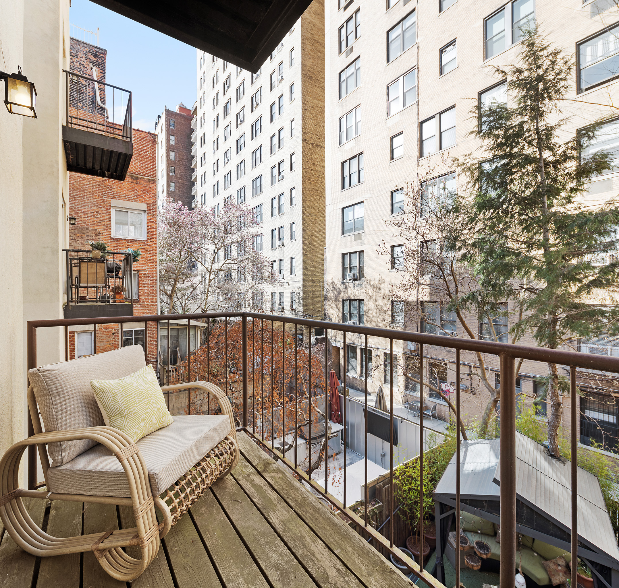 107 West 78th Street, Unit B Manhattan, NY 10024 - Photo 10 of 15 a view of a balcony with furniture