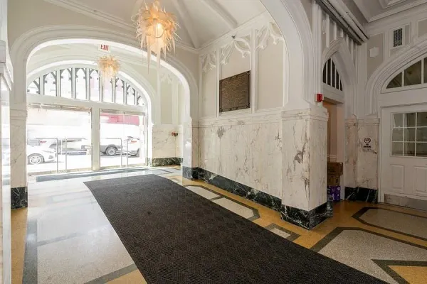 a very nice looking room with a large window