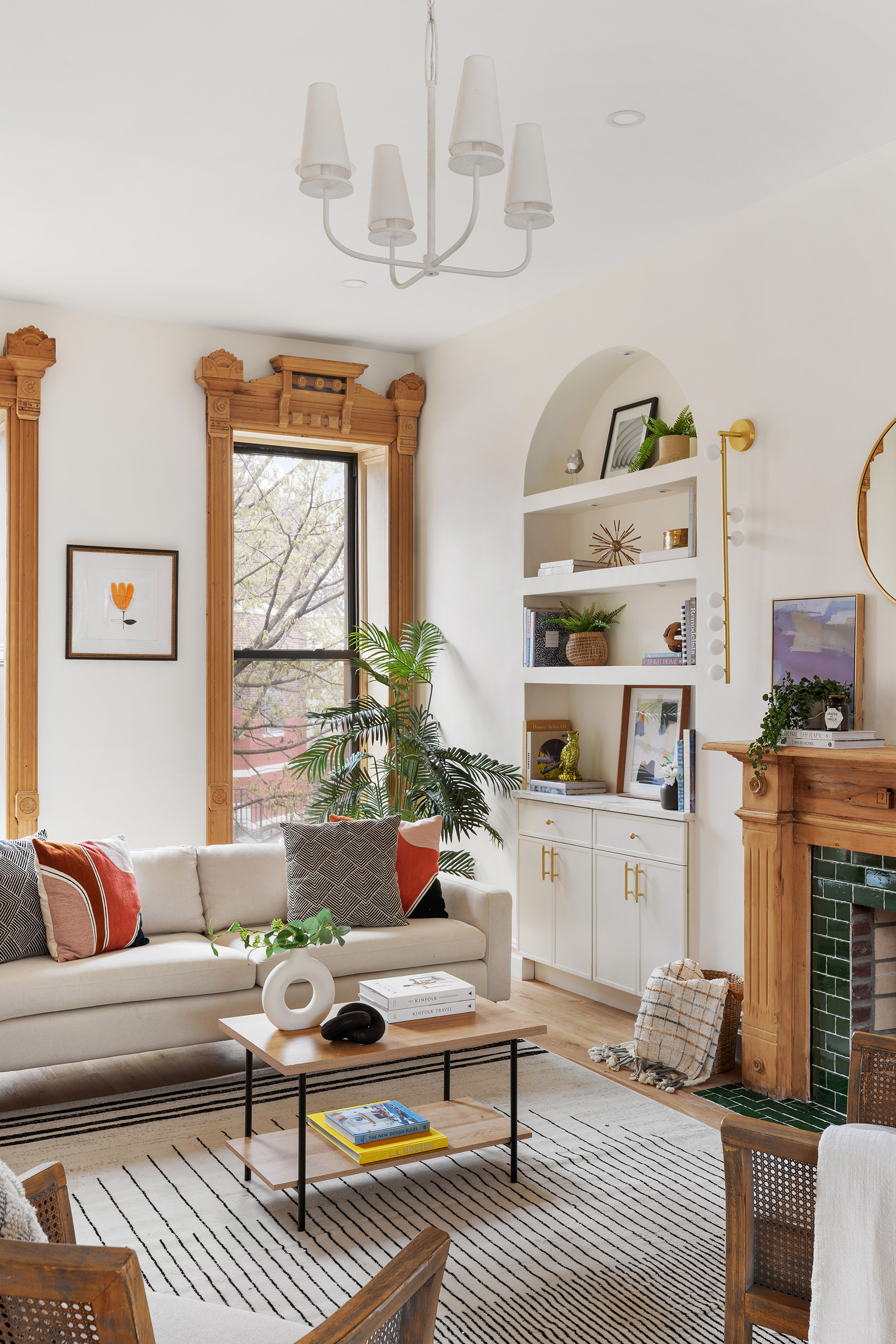 816 Lafayette Avenue, Unit MF Brooklyn, NY 11221 - Photo 3 of 22 a living room with furniture or couch and a bookshelf