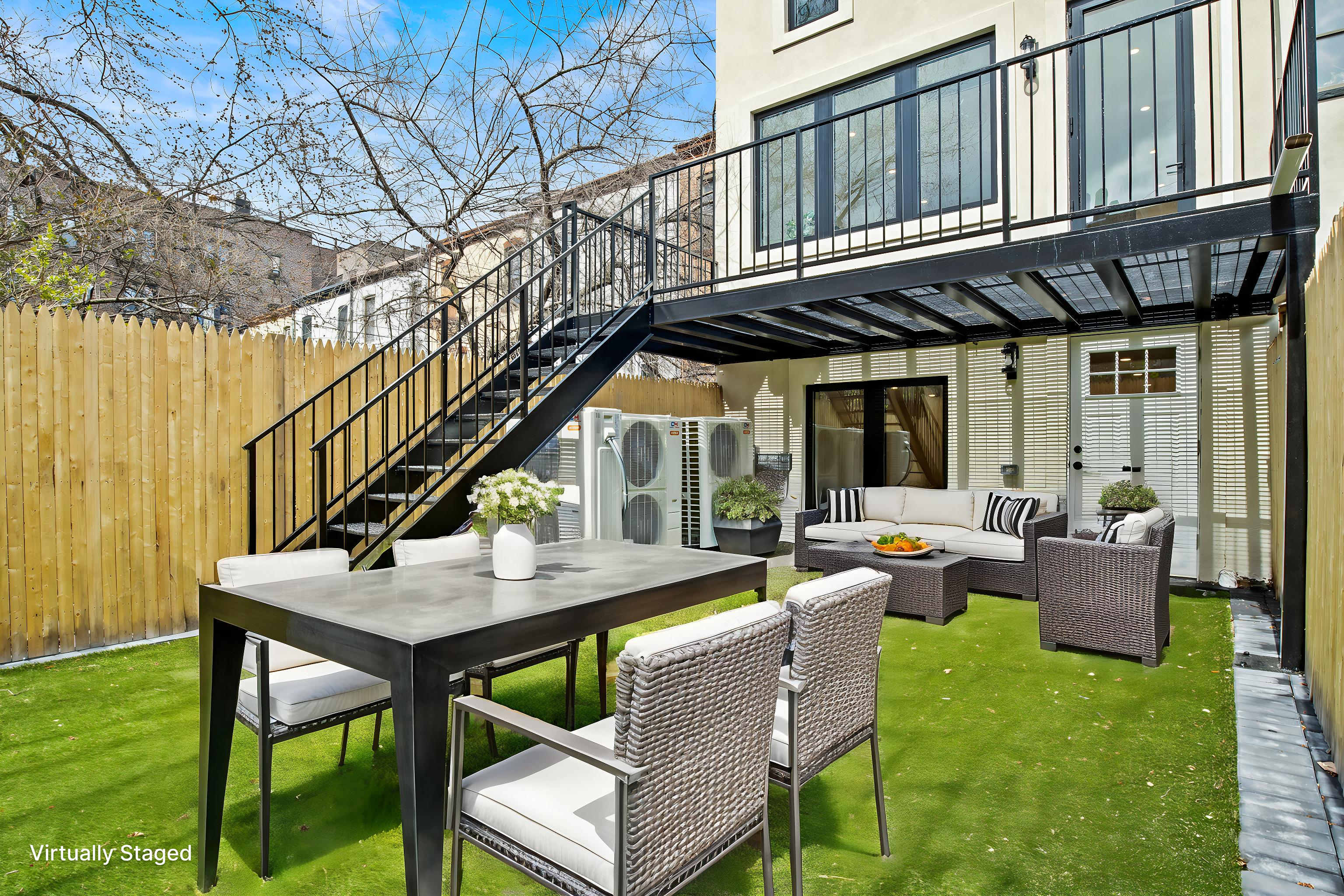320 10th Street Brooklyn, NY 11215 - Photo 33 of 41 a view of a patio with couches table and chairs