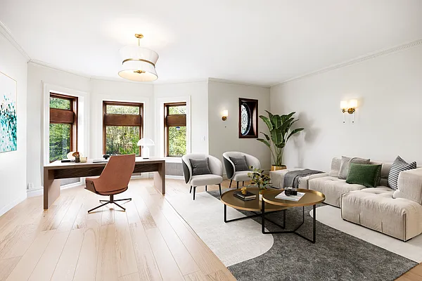 32 Prospect Park West Brooklyn, NY 11215 - Photo 13 of 21 a living room with furniture and wooden floor