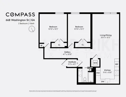 $1,425,000 | 668 Washington Street, Unit GA | West Village