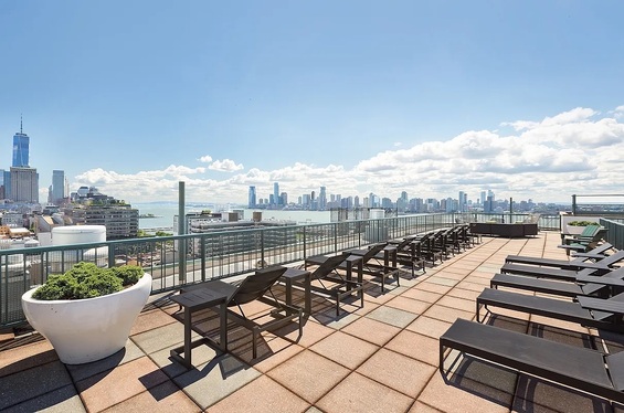 666 Greenwich Street, Unit 350 Manhattan, NY 10014 - Photo 8 of 13 a view of a terrace with seating space