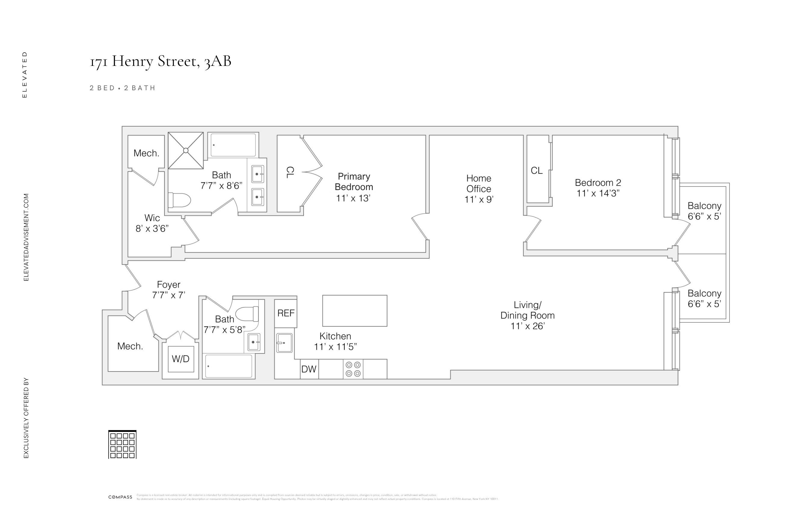 171 Henry Street, Unit 3AB Manhattan, NY 10002 - Photo 12 of 12 Gallery Image 12