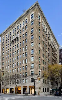 a view of a building with a street