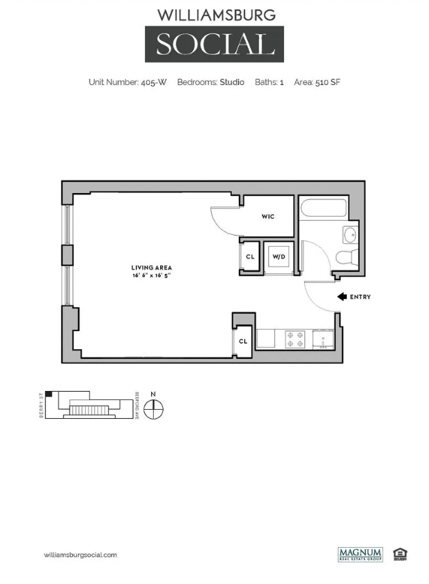 250 Bedford Avenue, Unit 129405 Brooklyn, NY 11249 - Photo 8 of 8 a picture of a bench in a white cabinet