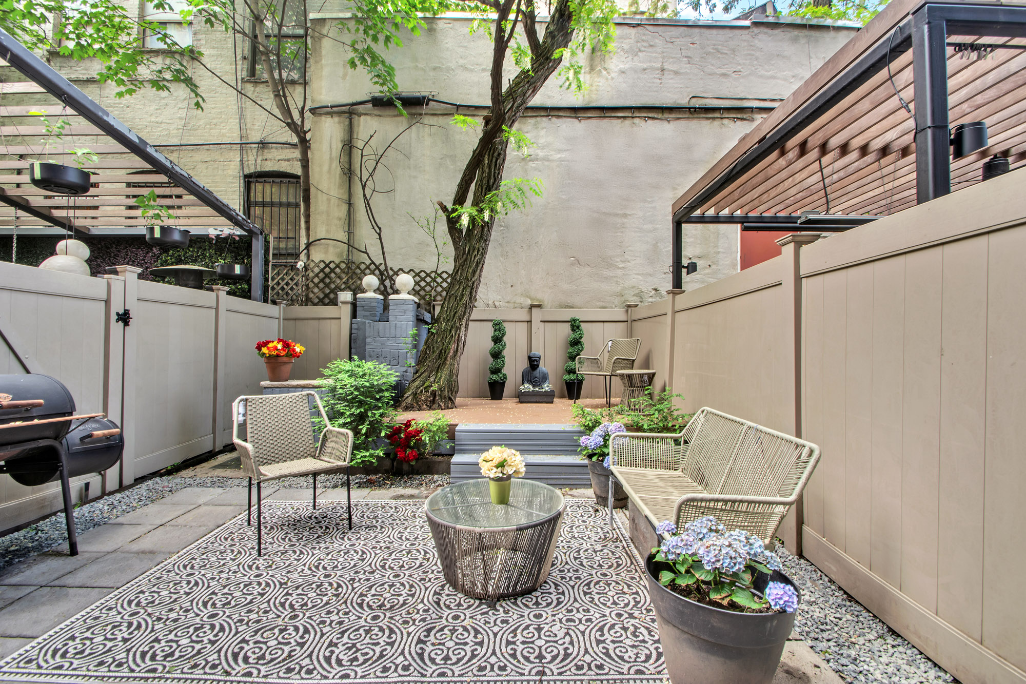159 West 126th Street, Unit GARDEN A Manhattan, NY 10027 - Photo 11 of 15 a outdoor living with furniture