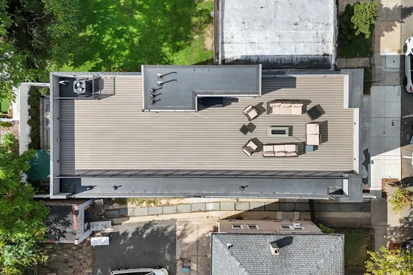 a view of cabinets and outdoor space