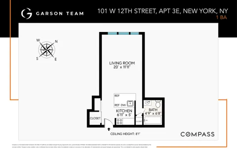 $499,000 | 101 West 12th Street, Unit 3E | West Village