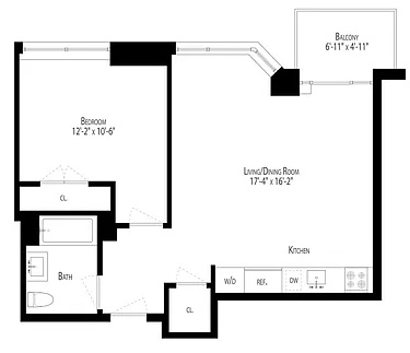 212 North 9th Street, Unit 3C Brooklyn, NY 11211 - Photo 16 of 16 a picture of a floor plan