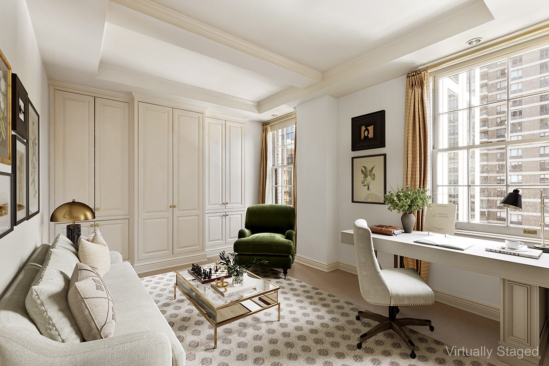 447 East 57th Street, Unit 14 Manhattan, NY 10022 - Photo 16 of 26 a living room with furniture and windows