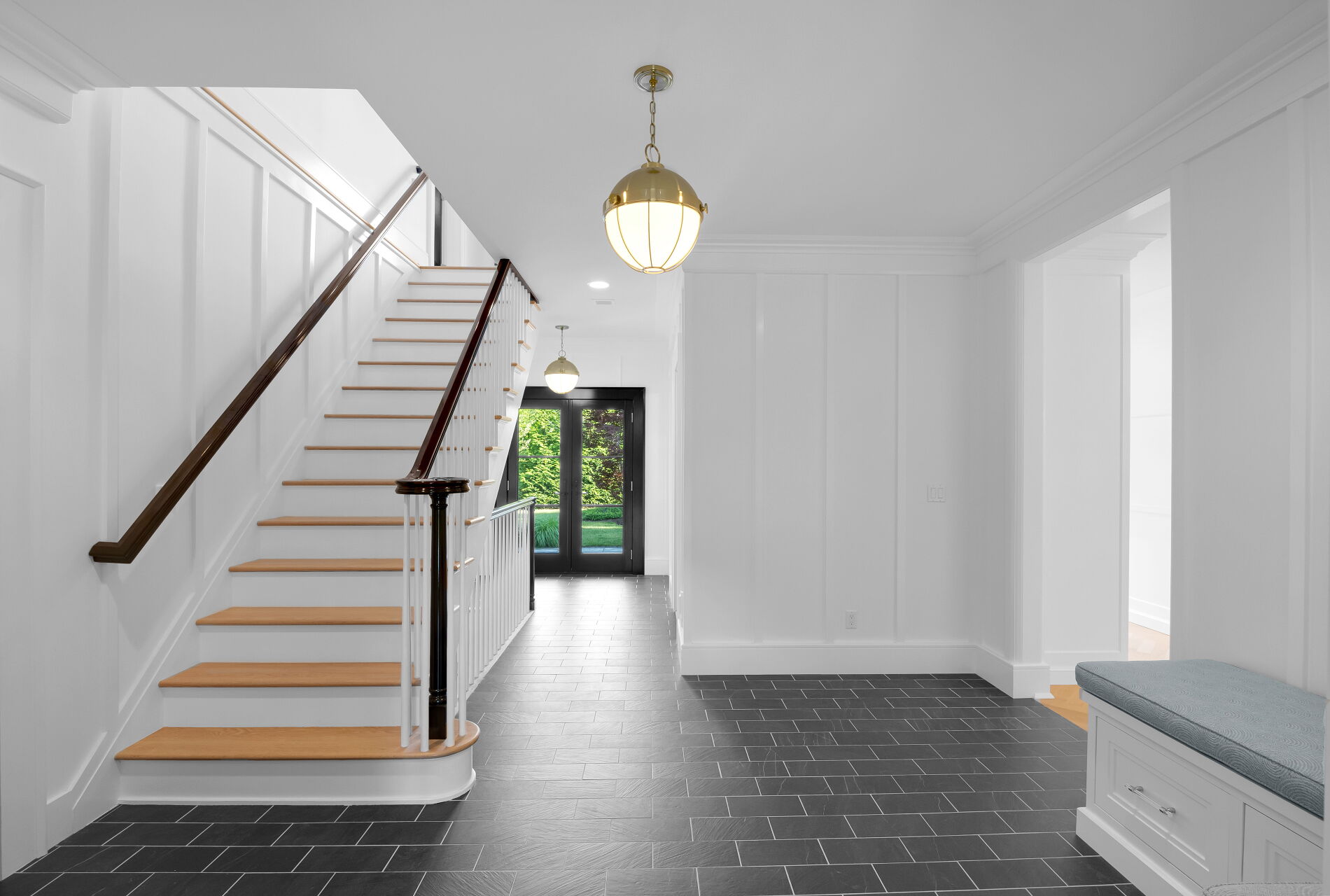 838 Seneca Road Franklin Lakes, NJ 07417 - Photo 31 of 92 a view of entryway and hall with wooden floor
