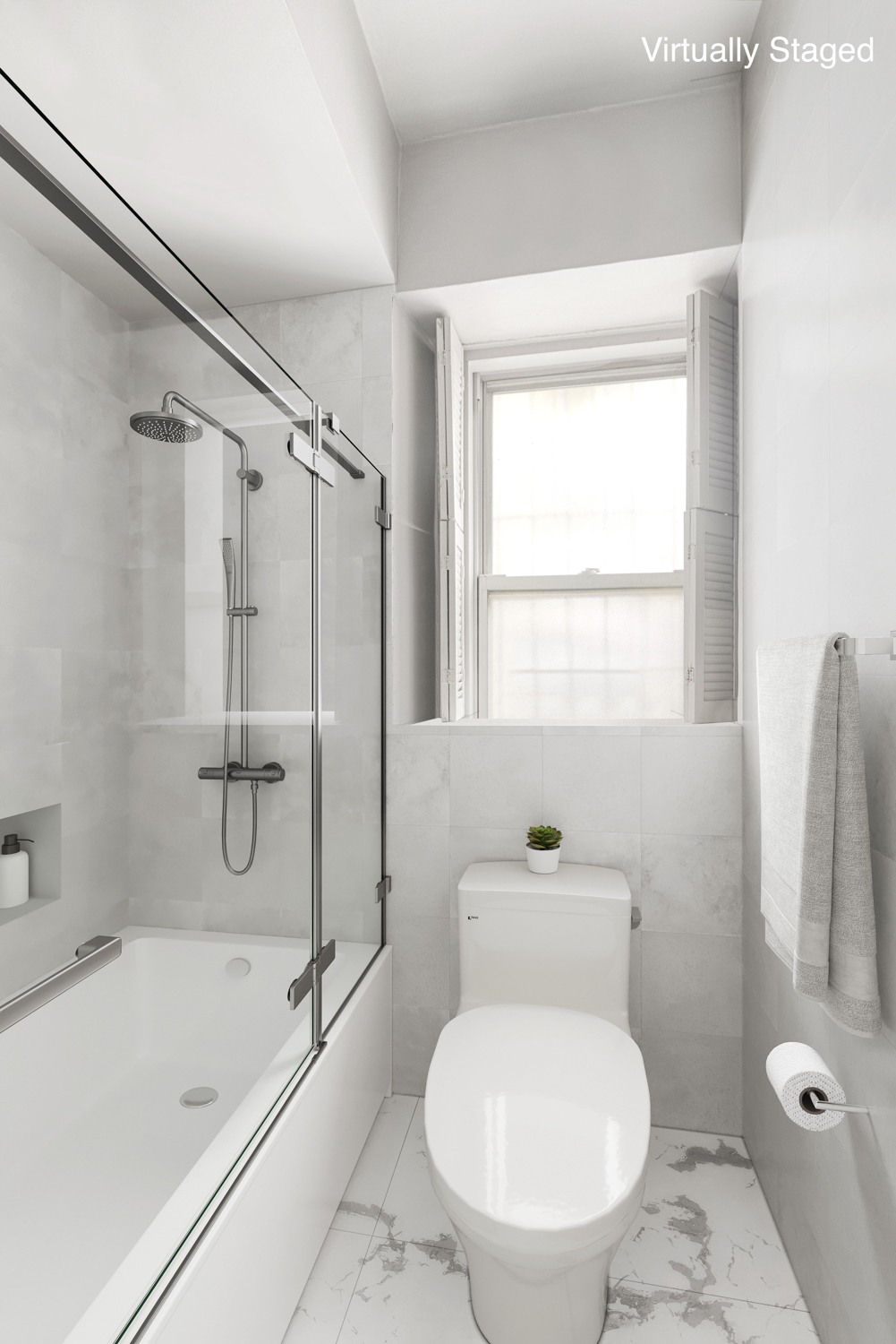 400 Riverside Drive, Unit K Manhattan, NY 10025 - Photo 8 of 22 a bathroom with a toilet a sink and bathtub