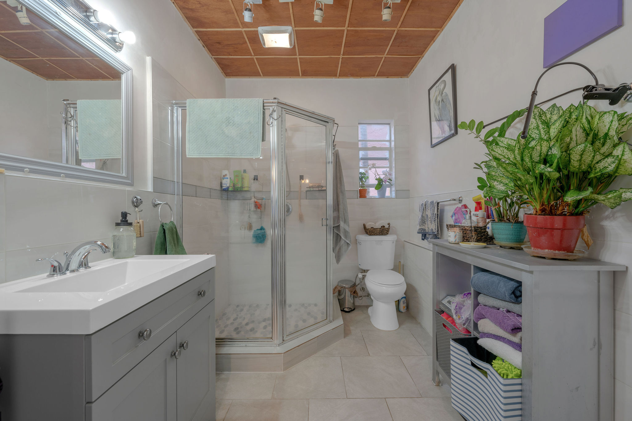 735-745 Meridian Avenue Miami Beach, FL 33139 - Photo 42 of 62 a bathroom with a sink a mirror and a shower