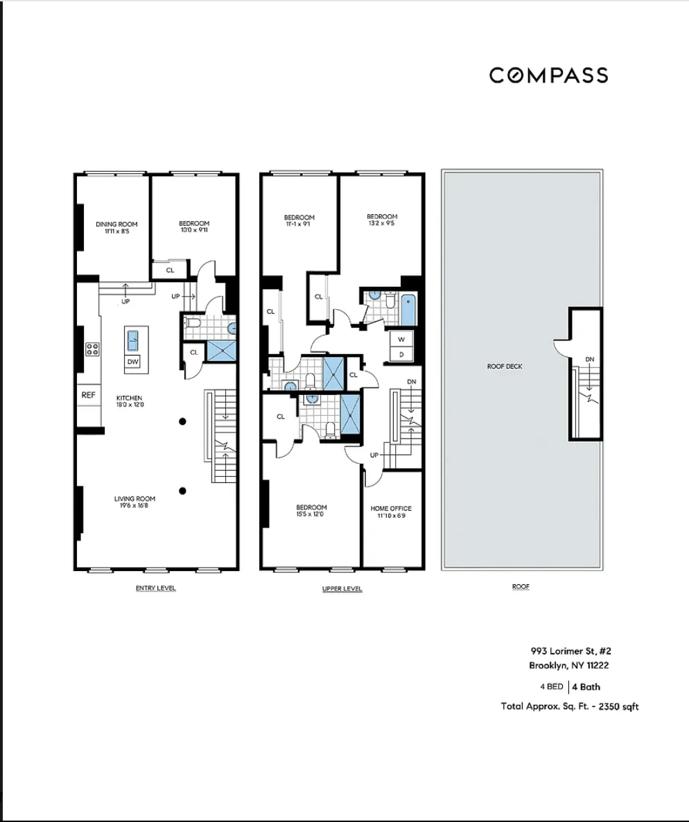 993 Lorimer Street, Unit 2 Brooklyn, NY 11222 - Photo 15 of 15 a picture of a floor plan