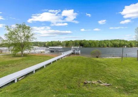 a view of an outdoor space and swimming pool