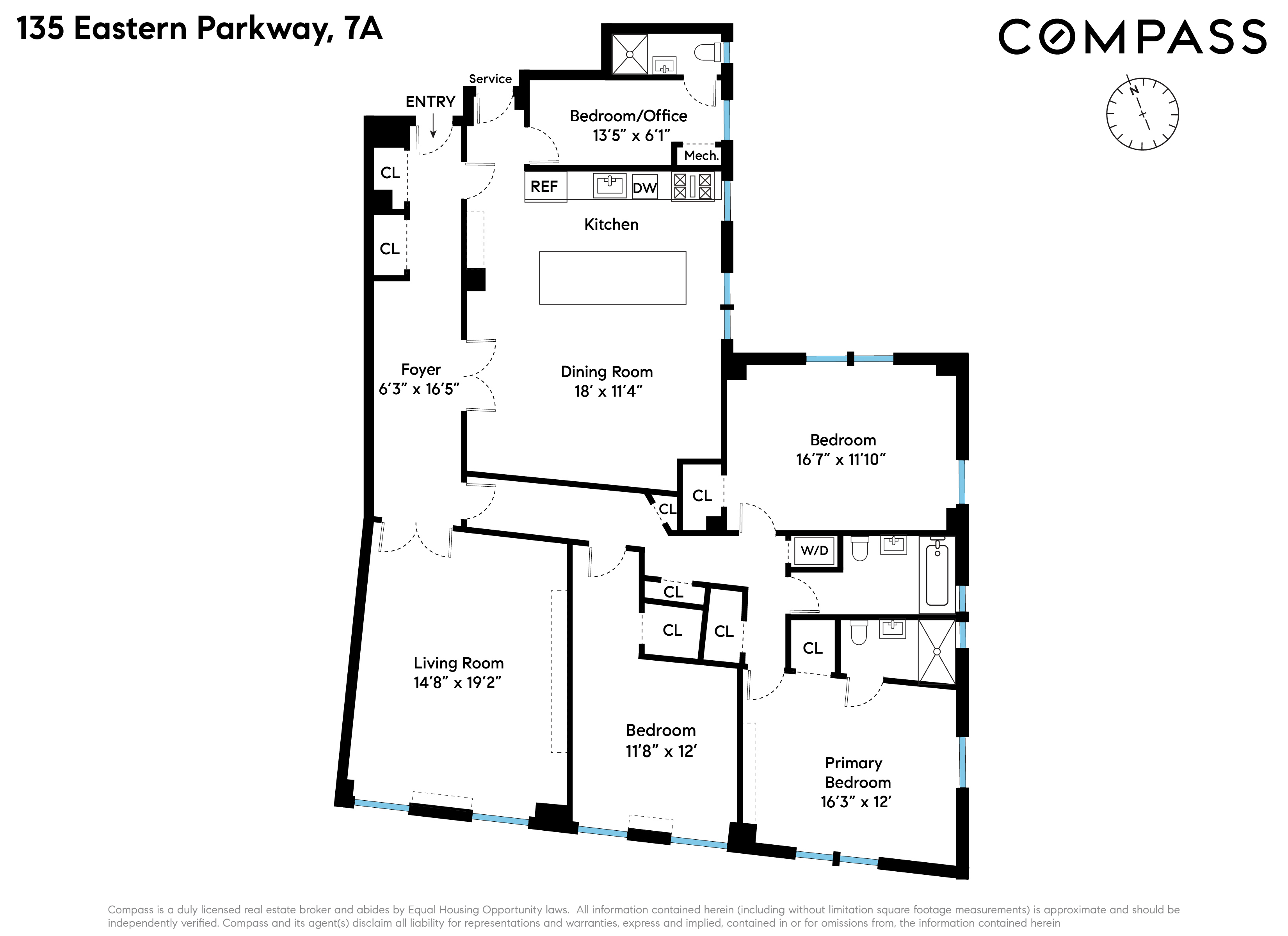 135 Eastern Parkway, Unit 7A Brooklyn, NY 11238 - Photo 15 of 15 a picture of a bench in front of a