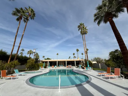 an outdoor view with patio