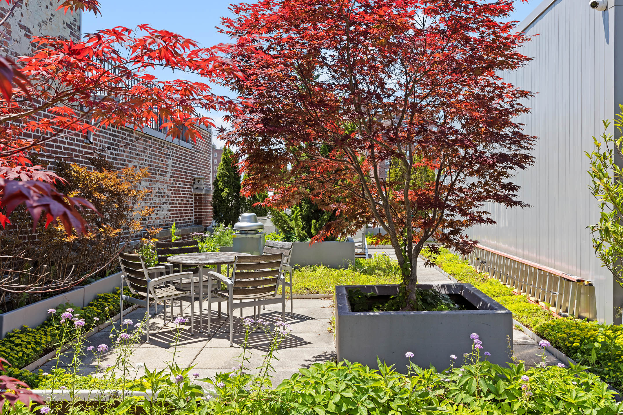 345 West 13th Street, Unit 2DEG Manhattan, NY 10014 - Photo 12 of 14 an outdoor view of garden with patio