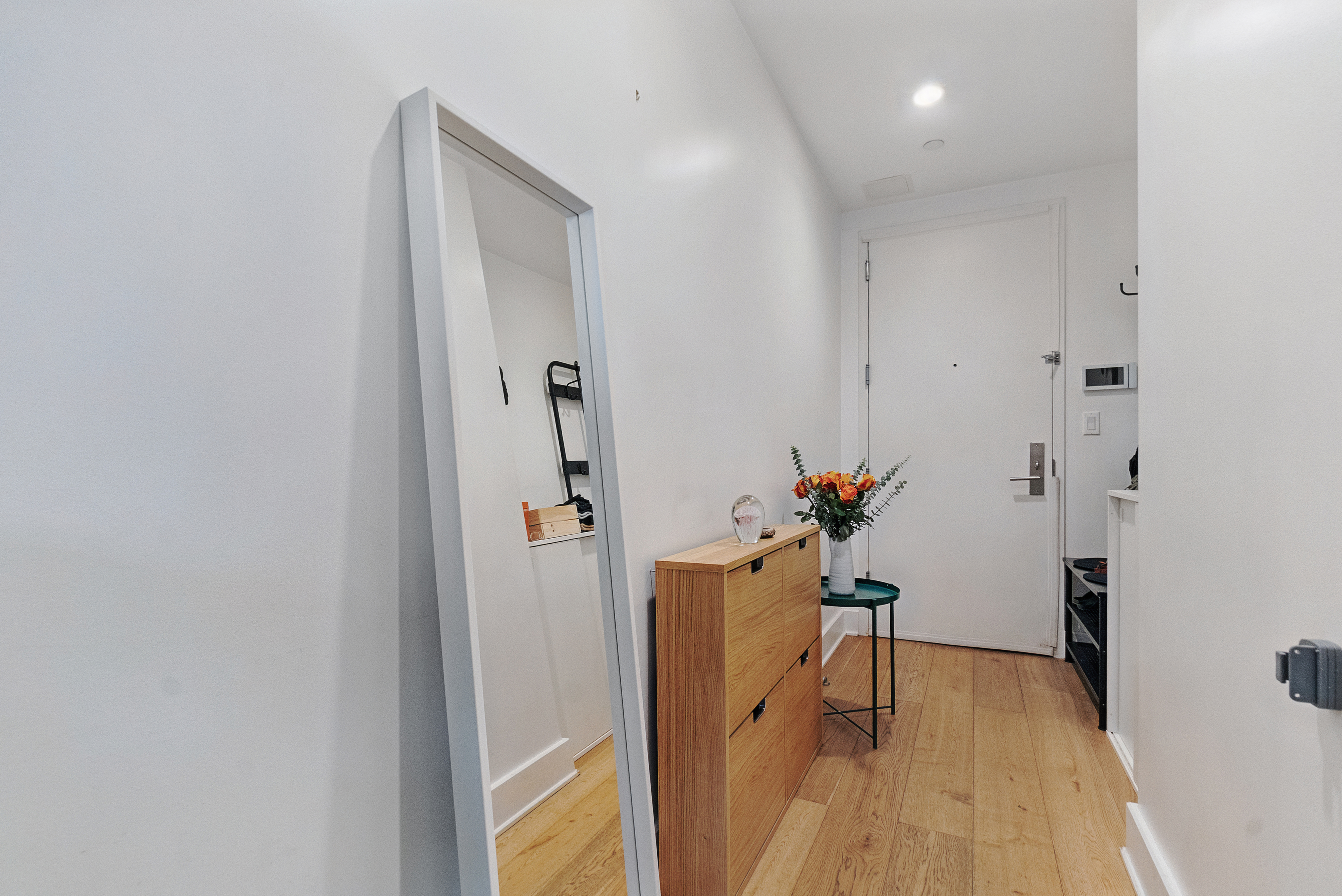 401 Rutland Road, Unit 2C Brooklyn, NY 11203 - Photo 6 of 13 a view of entryway with wooden floor
