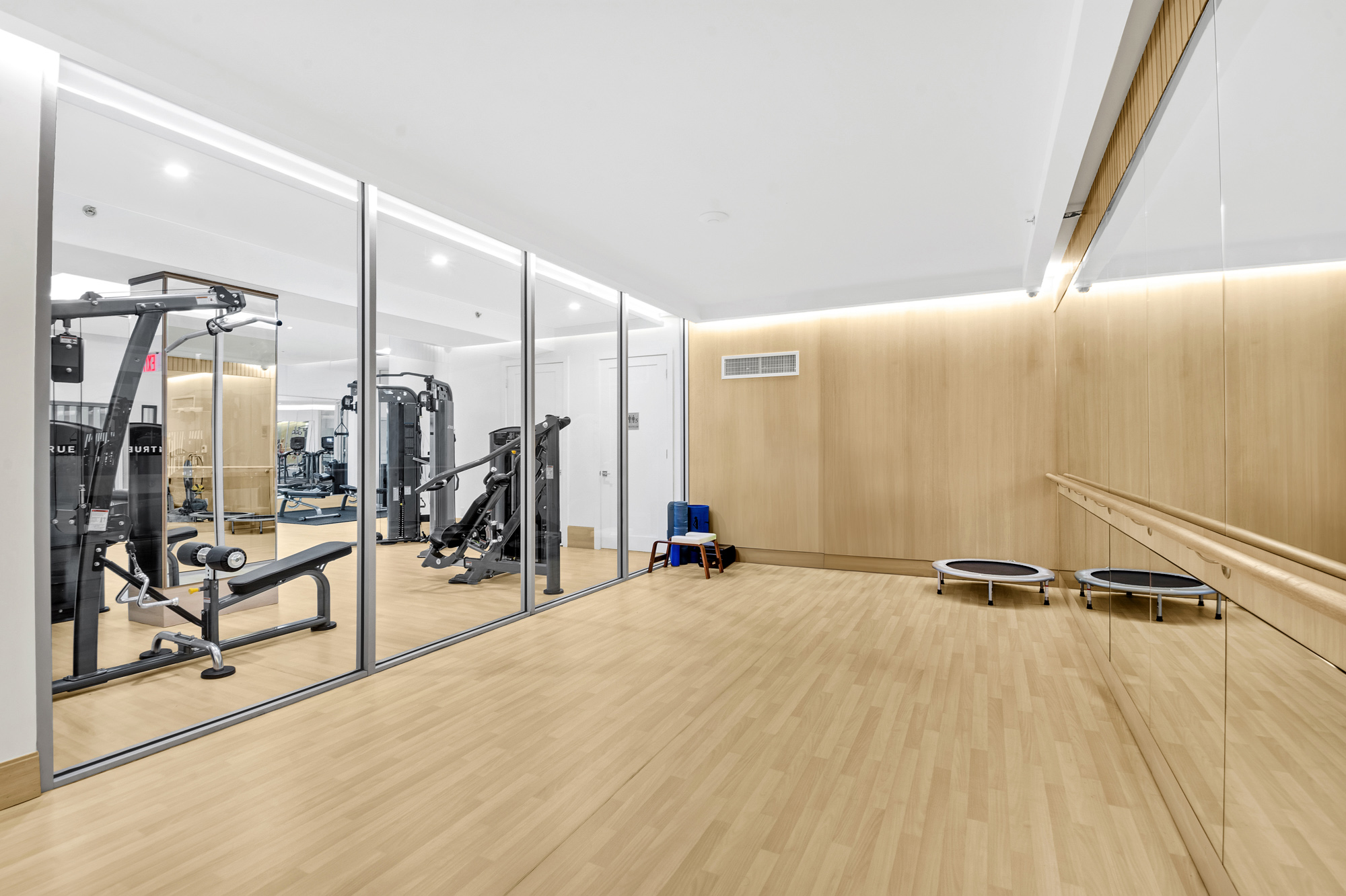 300 West 122nd Street, Unit 5N Manhattan, NY 10027 - Photo 17 of 28 a view of a room with gym equipment