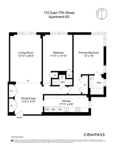 $1,700,000 | 170 East 77th Street, Unit 6G | Lenox Hill
