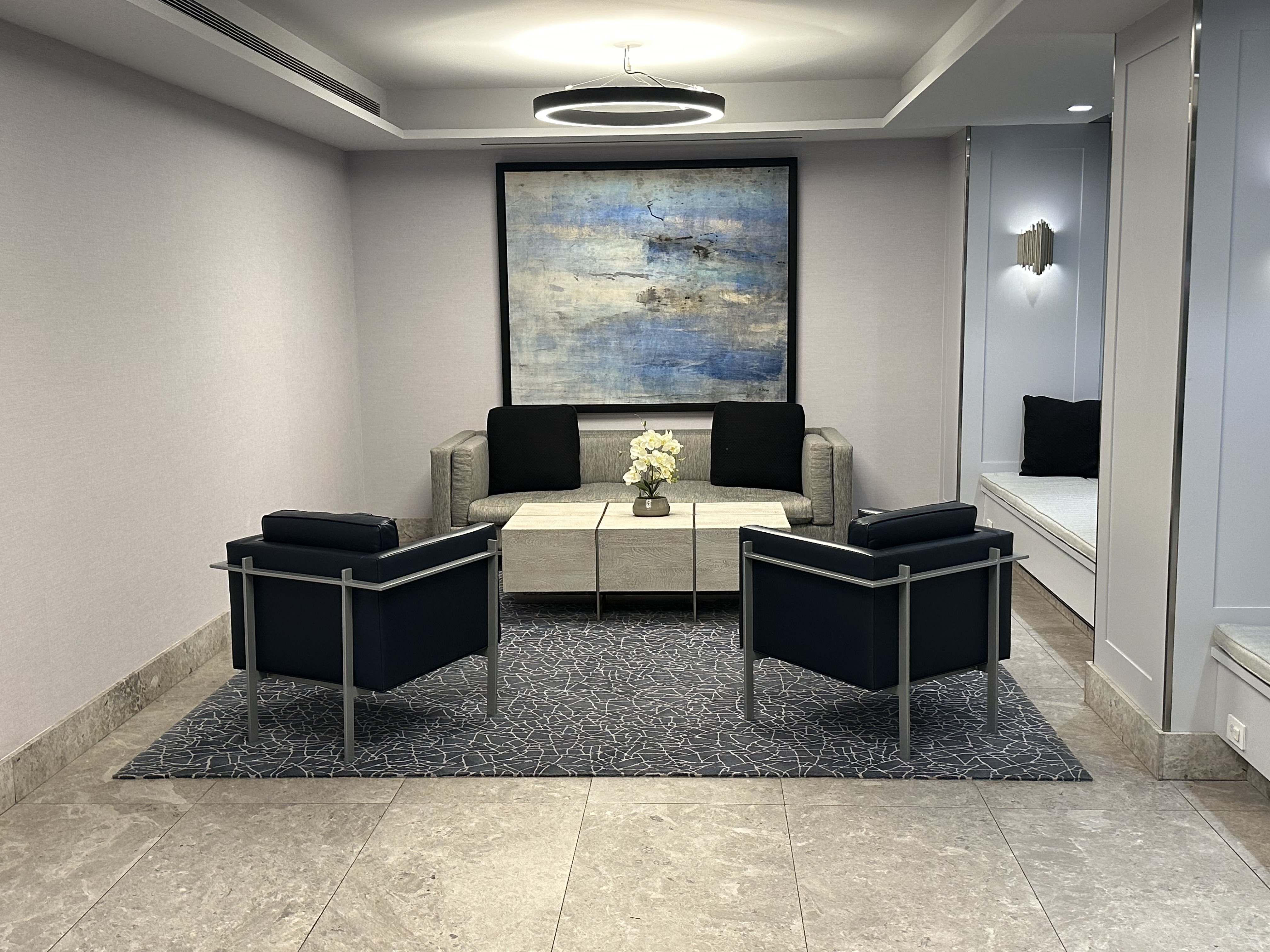 16 West 16th Street, Unit 2LN Manhattan, NY 10011 - Photo 9 of 11 a living room with furniture and a large window