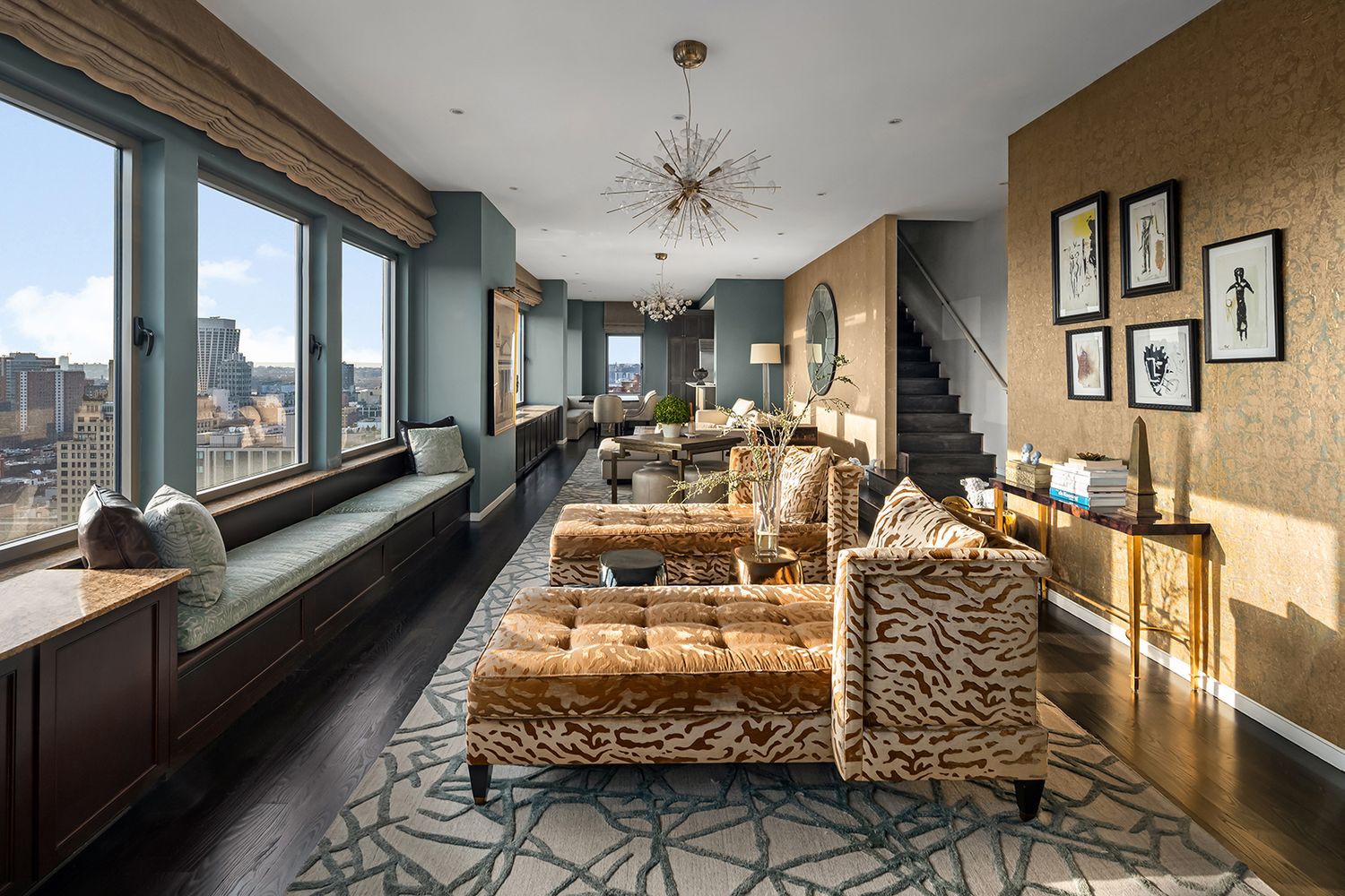 a very nice looking room with a large window