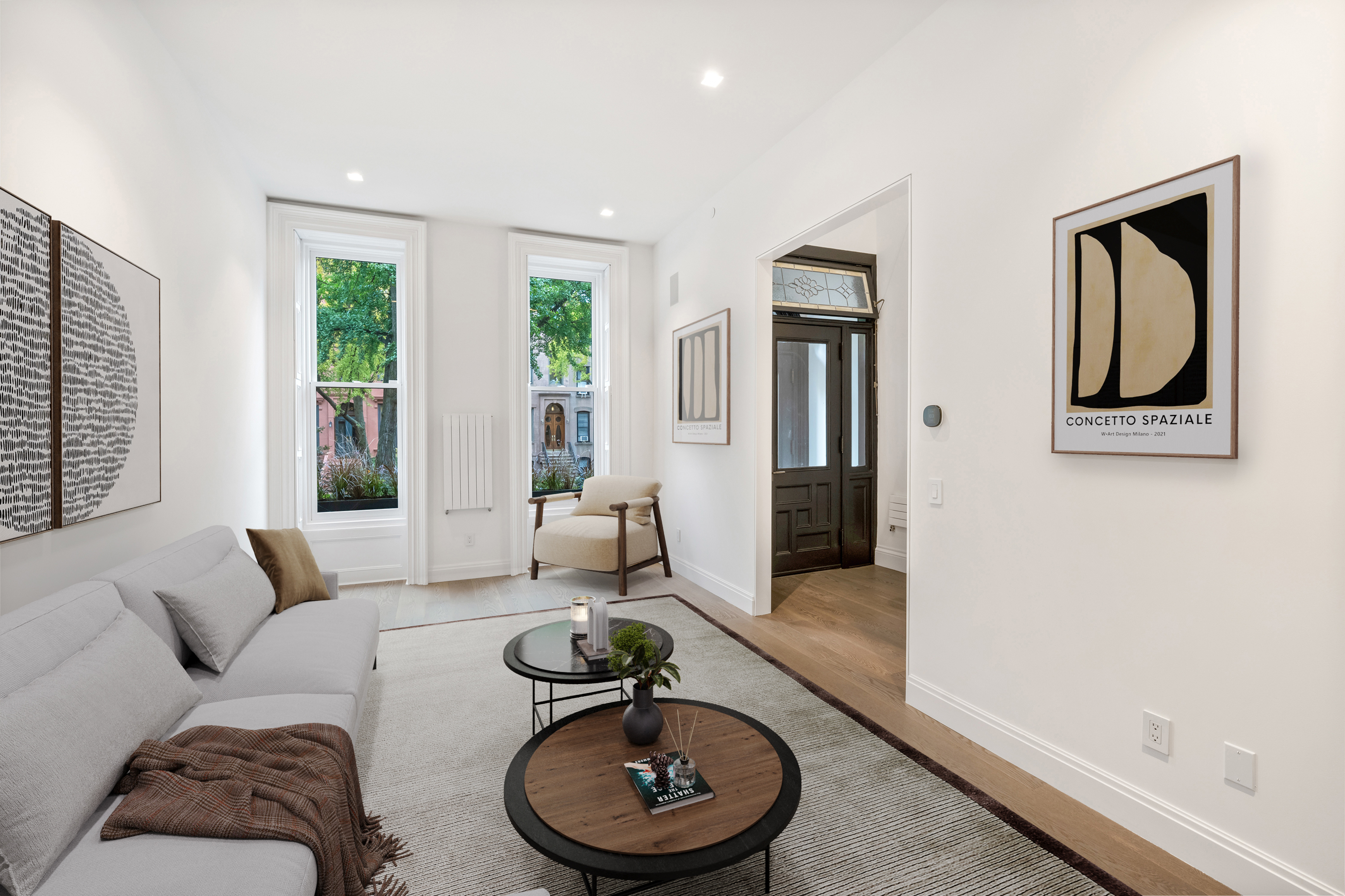 369 Union Street Brooklyn, NY 11231 - Photo 3 of 21 a living room with furniture and a wooden floor