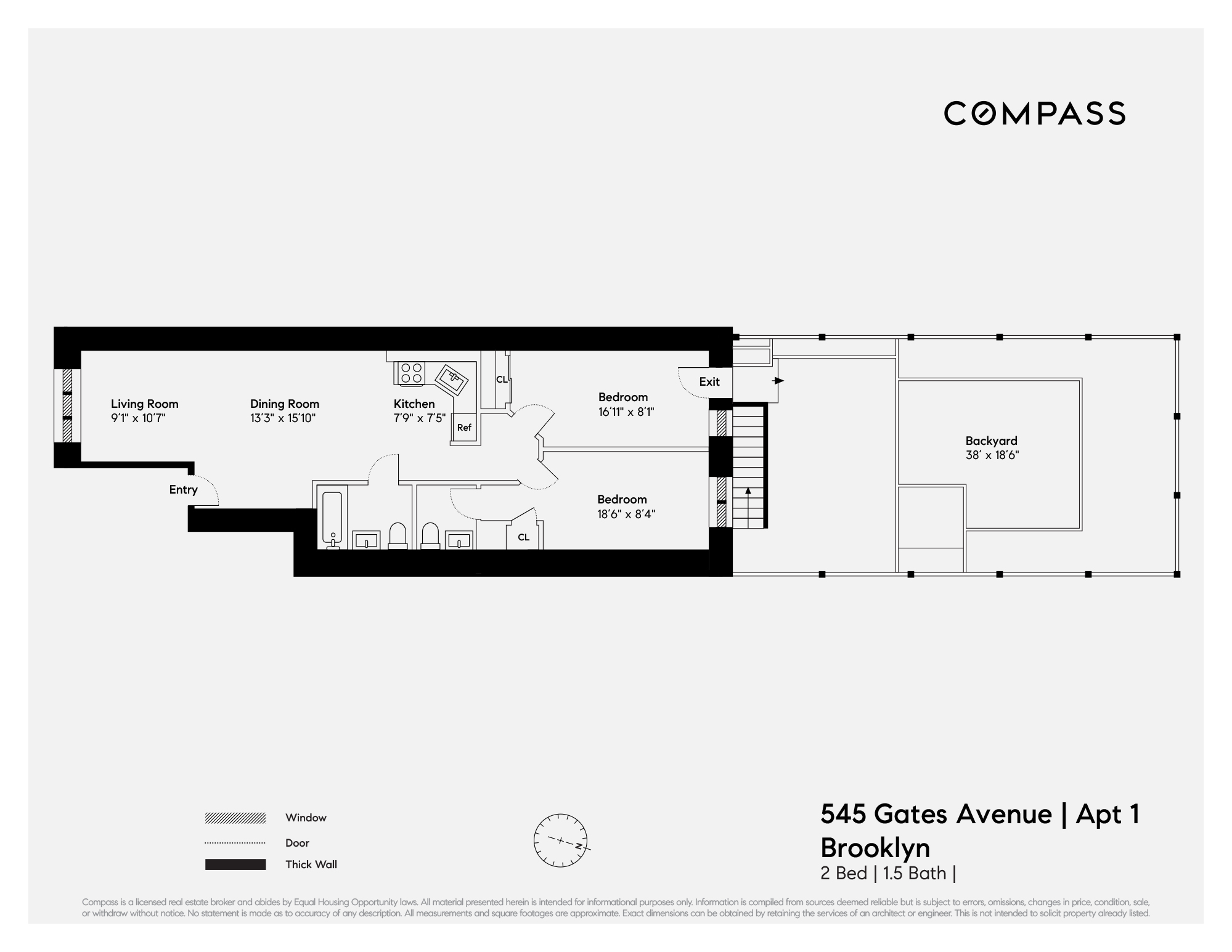 545 Gates Avenue, Unit 1 Brooklyn, NY 11216 - Photo 10 of 10 a picture of a room